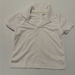 Nike Kids White Dri-FIT Polo Top